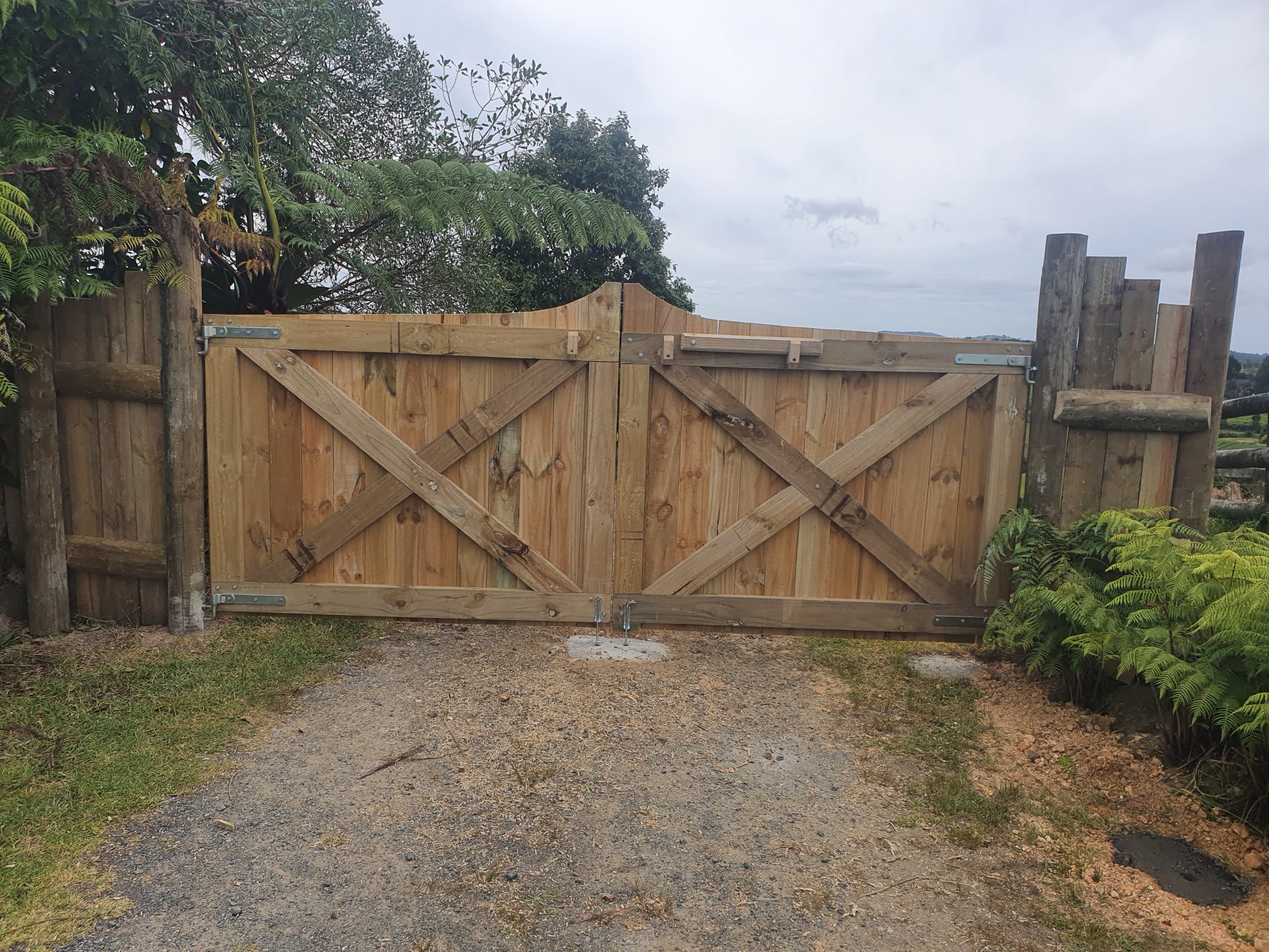 gate view from inside property