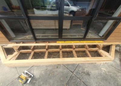 entrance decking renovation