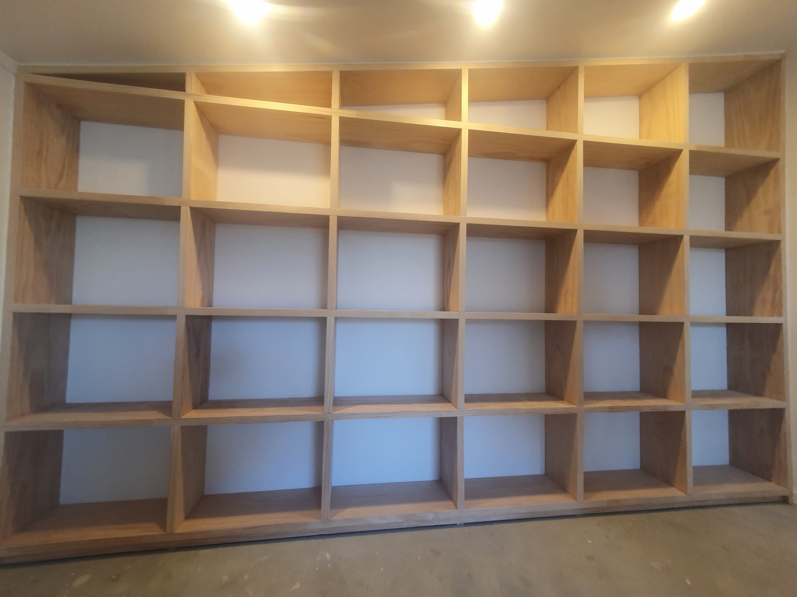 wall book shelf done