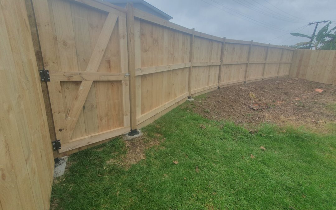 Fences and gates with pressure treated pine