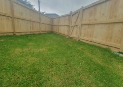 Fences and gates with pressure treated pine