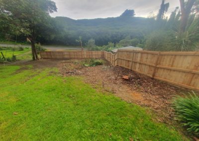 Fences and gates with pressure treated pine